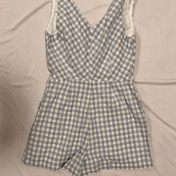 BB Dakota Women’s Blue and White Playsuit-Romper, Size 2 - Picture 5 of 5